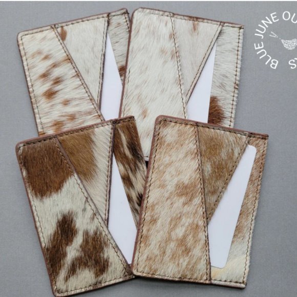 Hair On Leather Credit Card Holder - Picture 3 of 3